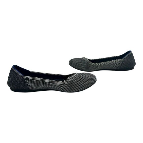 Rothy’s Womens Size 8 The Flat Grey Birdseye Round Toe Flats - Picture 5 of 10